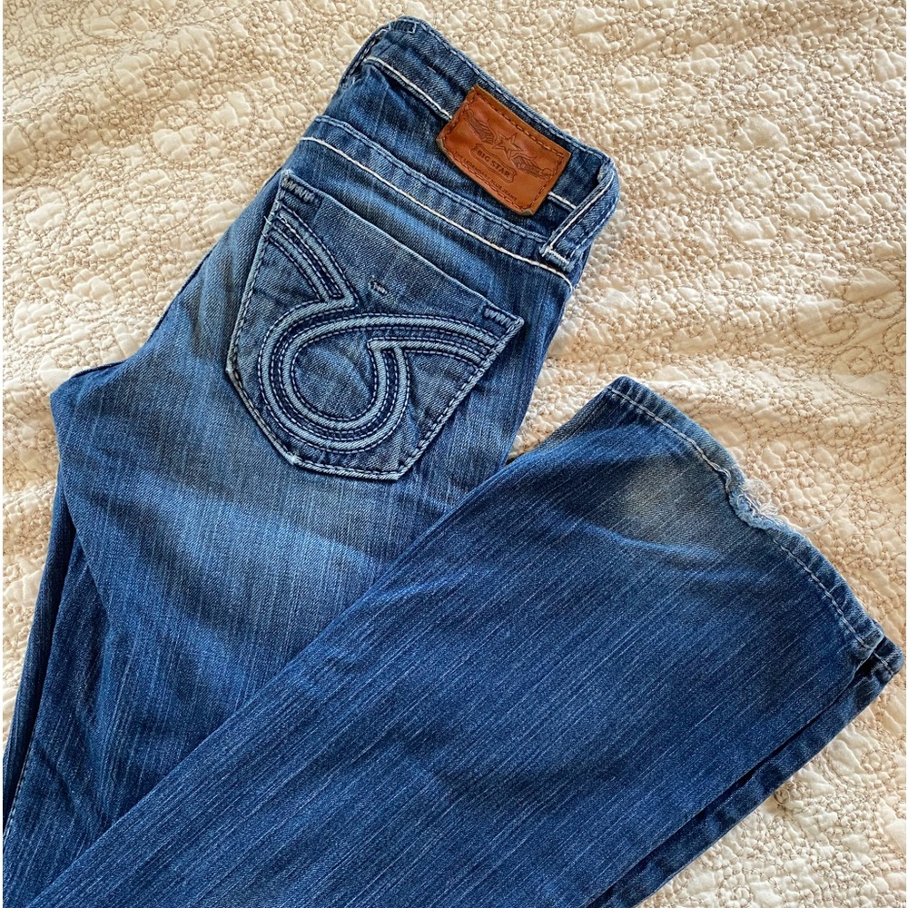 Big Star Liv bootcut 26 Long, RARE Buckle jeans